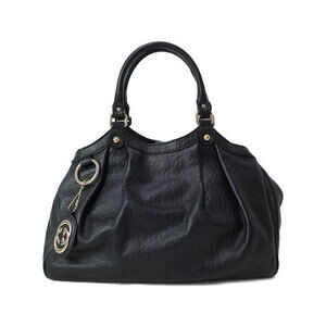 Gucci Sukey Tote bag GG Guccissima canvas leather Black
